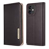 BENTOBEN iPhone 12 Mini Wallet Case 5G, PU Leather Heavy Duty Rugged Protective Cases Cover with Flip Kickstand Credit Card Slot Cash Holder for iPhone 12 Mini 5.4 inch (2020), Brown