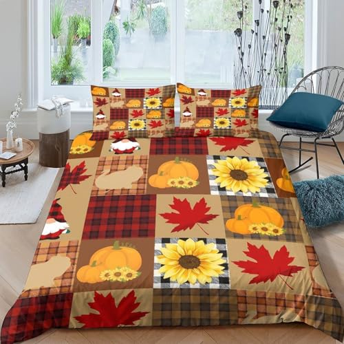Housse de couette automne 135x200 microfibre lit simple ado - 4