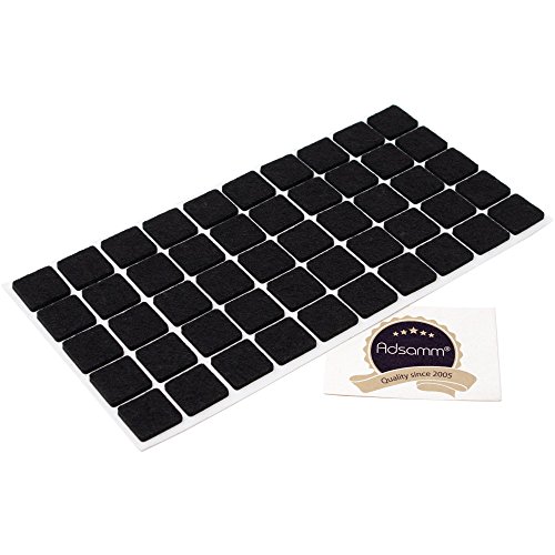 Adsamm® / 50 x feltrini autoadesivi/neri / 20x20