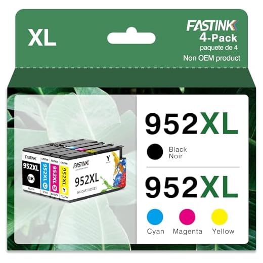 FASTINK Compatible HP 952XL 952 XL Ink Cartridges Combo Pack Replacement for HP OfficeJet Pro 8710 Printer Ink Cartridges 7740 8210 8702 8715 8725 Printers Ink Cartridges