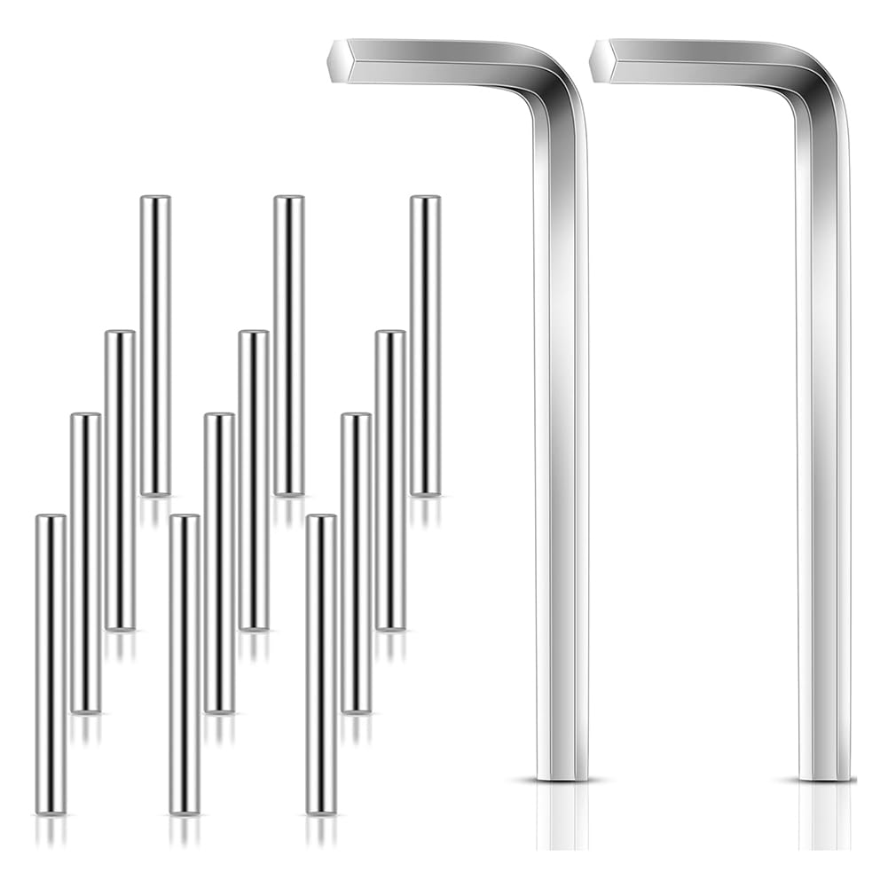 qimoi Door Closing Hinge Pin Spring Loaded Spring Hinge Tension Pin Replacement Kit,Metal Pin Nail for Self Closing Door Hinge