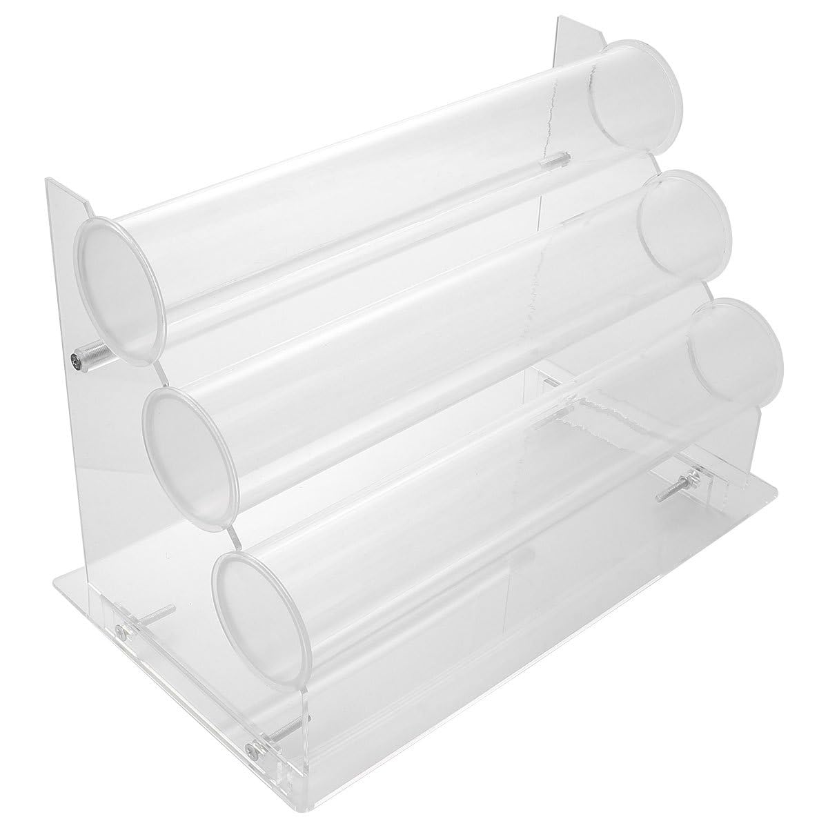 Soporte Diseño Transparente de Almacenamiento Acrílico Escritorio de Escritorio y Protección contra Daños de Tres Niveles Fácil de Montar para Pulseras y Joyas