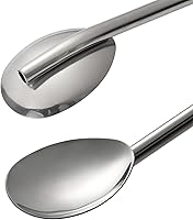 Vista 3 de Cucharas largas de acero inoxidable para té, cucharas de pajita, mango con pajita para mezclar, revolver, beber