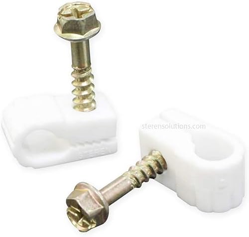 Miniatura 37 de STEREN Clips coaxiales para cables - Soporte para cables - Clips de alambre - Clips laterales para colgar - Soporte de cable para escritorio