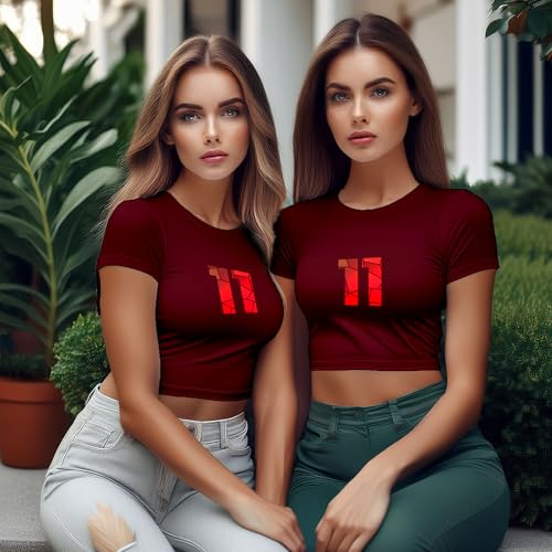 Crop top bordeaux 11 Number pour en finir avec les hauts inconfortables