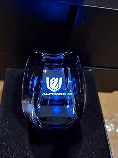 アルファード シフトギア シフトレバー シフトノブ K9クリスタル アップグレード LED イルミネーション タッチセンサー 7色 点灯 ギアスティックシフトノブ ギアノブ カーシフターヘッド シフトノブ カバー M8 汎用 エッジプレート発光タイプ 自動点灯 (アルファード)