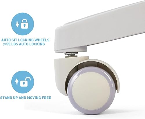 Miniatura 16 de COSVALVE Escritorio ajustable para niños con cajón, mesa de estudio ergonómica multifunción de 39 pulgadas de ancho con estante, escritorio