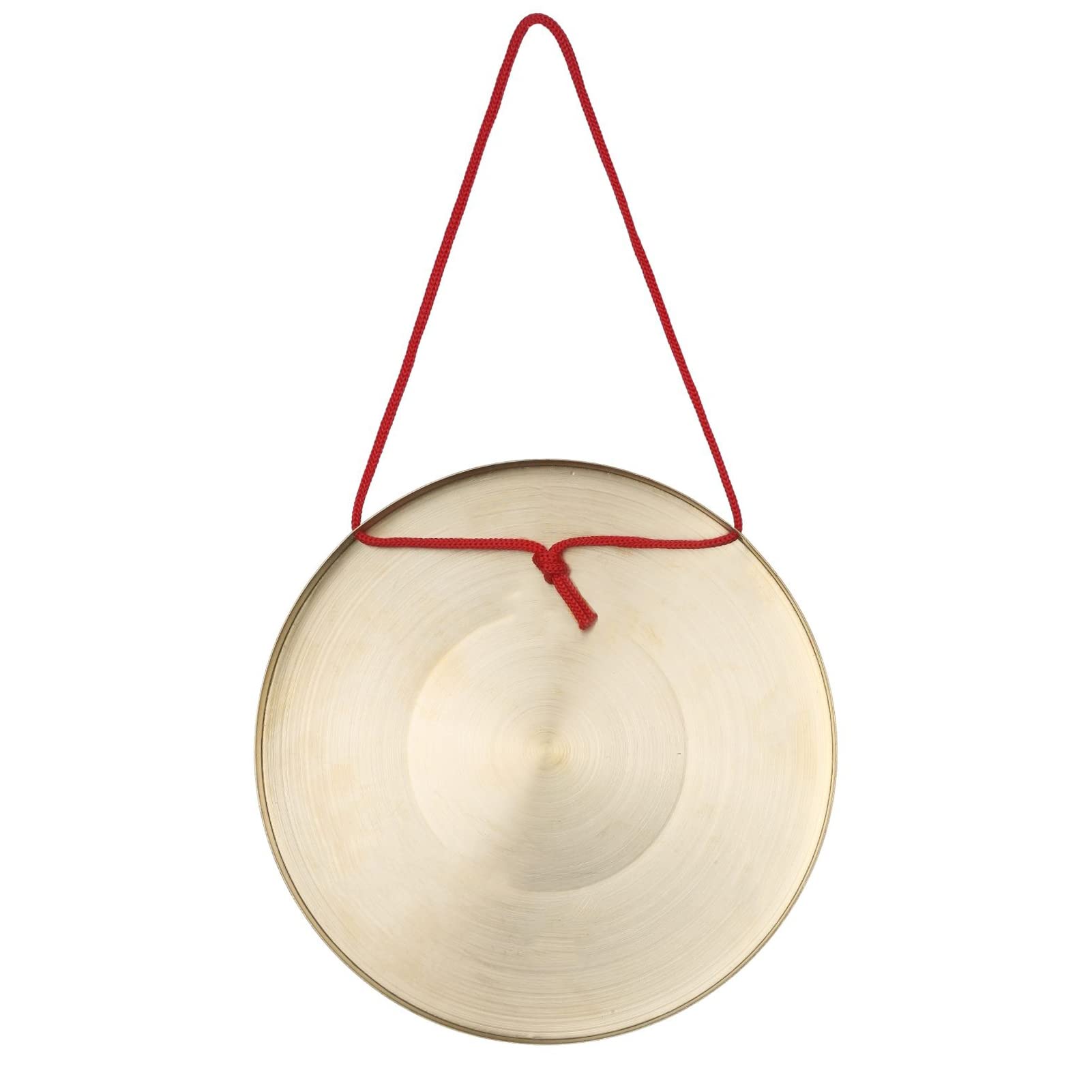 Benkeg 22cm Mano Gong Cymbals Latón Cobre Chapel Opera Instrumentos de Percusión con Round Play Hammer,Instrumento de percusión