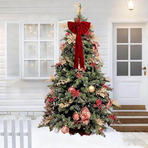 Grandes Lazos Navideños que No se Deforman en Puertas y Ventanas 7