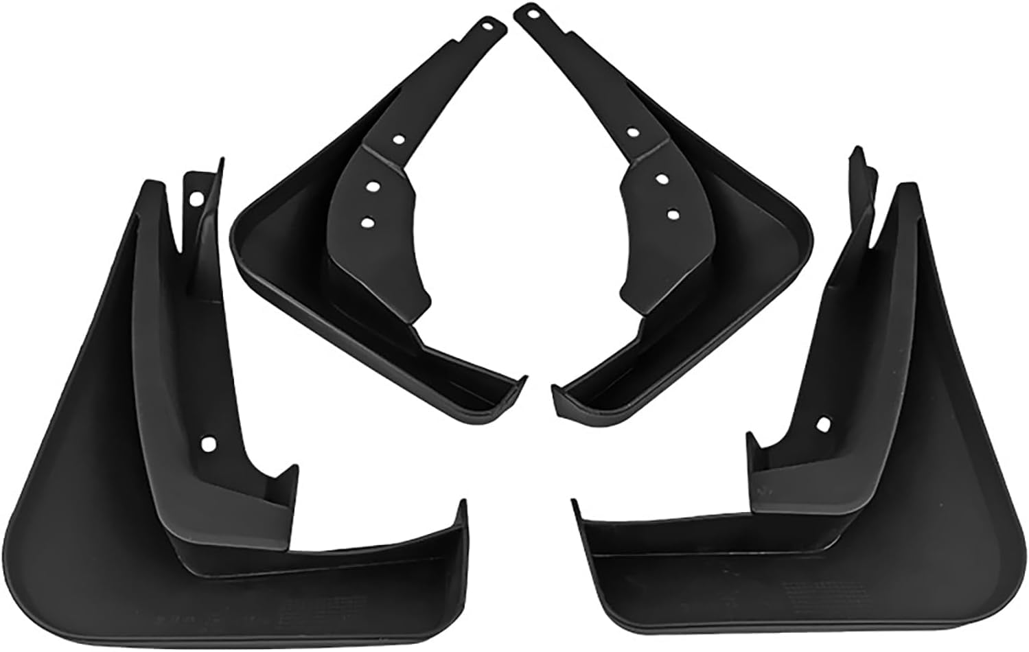 FengXH No-Drill Mudflaps for Audi A4L 2016-2019, Bolt-On Kit, Road Legal