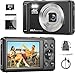 4K Digital Camera, 2.8 Inch 64MP UHD Compact Camera with 32GB Card, 1200mAh Battery, 16X Digital Zoom Mini Autofocus Vlogging Camera for Kids, Beginners, Teenagers