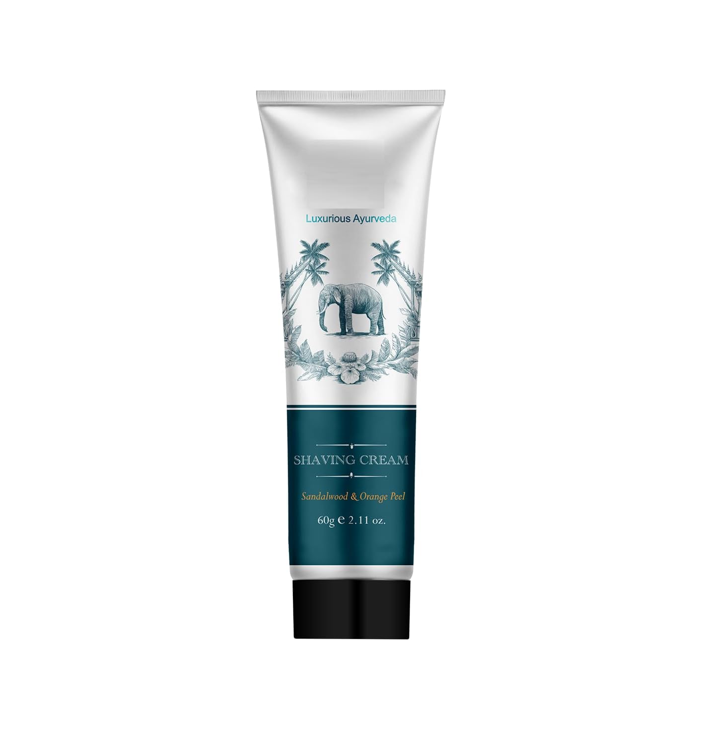 aj Sandalwood & Orange Peel Shaving Cream for Men | Ayurvedic and Natural | 60 g