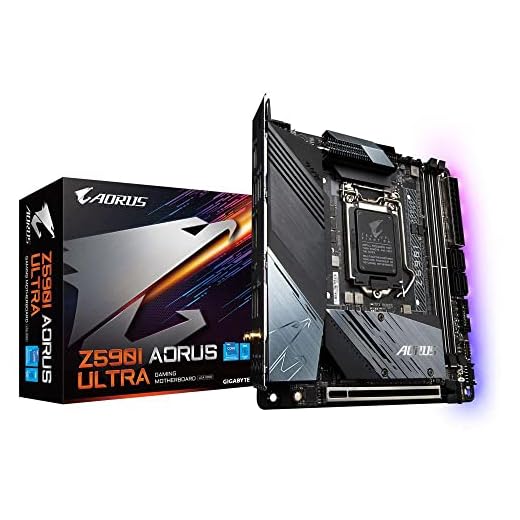 Placa Mãe Gigabyte Z590I AORUS ULTRA (LGA 1200/DDR4/HDMI/DisplayPort/RAID/M.2/WIFI/USB 3.2) - Z590I AORUS ULTRA