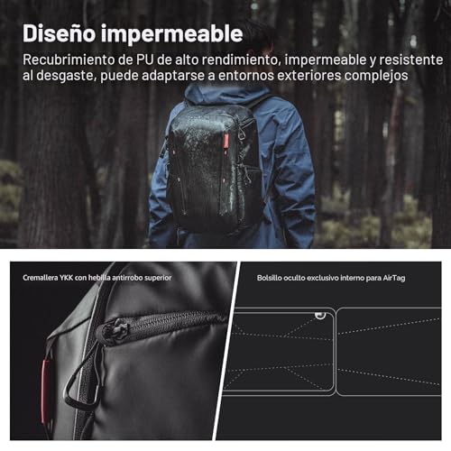 Miniatura 8 de Pgytech Onemo Lite Mochila Para Cámara 22l Bolsa De Cámara Profesional Para Dji Mavic Series Drone Mini 3 Pro Avata, Dslr Slr Cámaras Sin Espejo Crepúsculo Negro