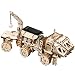 ROKR Mechanical Models,3-D Wooden Puzzle,Solar Energy Powered Cars-Moveable DIY Assembly Toy,Mechanical Gears Constructor Kits,Brain Teaser,Best Gifts for Adults & Teens (Hermes Rover)