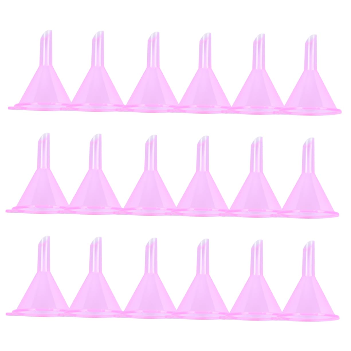 100 Stück Mini-Kunststofftrichter Transparent – Für Parfüm, ätherische Öle, Lotion, 6 X 31 X 38 Mm