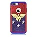 Sunshine-Tech for iPhone 7 Plus, 8 Plus Case, Female Super Heroine Pattern Shock-Absorption Hard PC and Inner Silicone Hybrid Dual Layer Armor Defender Case Cover for Apple iPhone 7/8 Plus