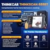 THINKSCAN 689BT Bidirectional OBD2 Scanner Diagnostic Tool with Tempered Glass Screen Pro Tector, All-System, 34+ Services, Lifetime Free Update