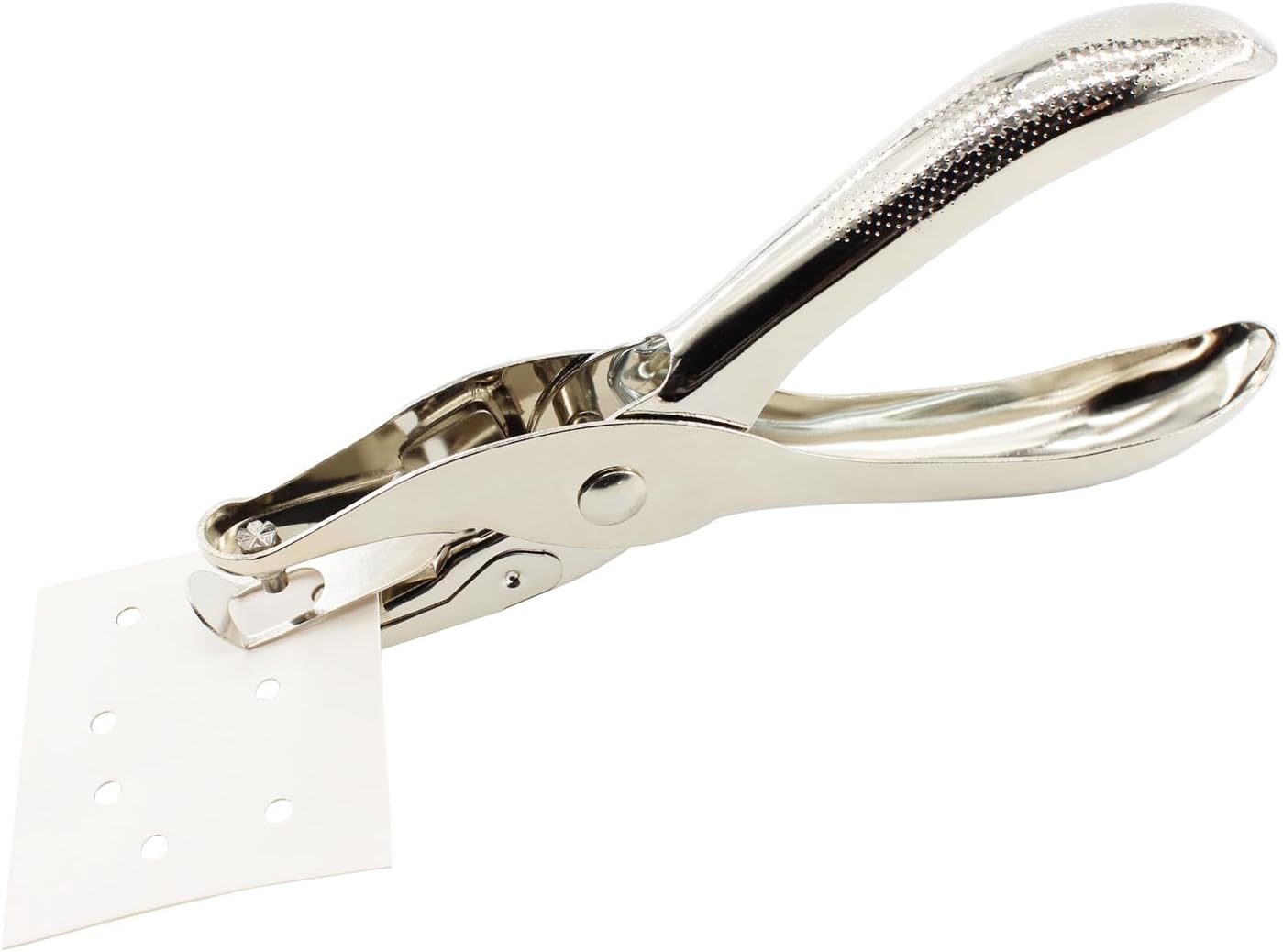 Single Hole Punch 1/8" (3mm), Small Metal Hole Puncher for Crafts | 1/8" (3mm) metal hole punch for precision holes. Cuts clean through cards and tags. Compact design fits craft boxes.