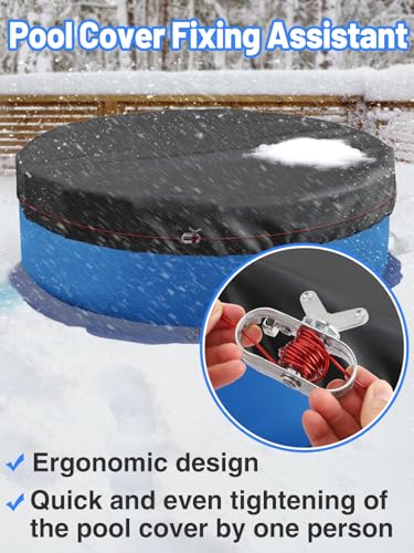 Upgraded Heavy Duty Winch & Pool Cover Cable Kit - Zinc Alloy Spring ...