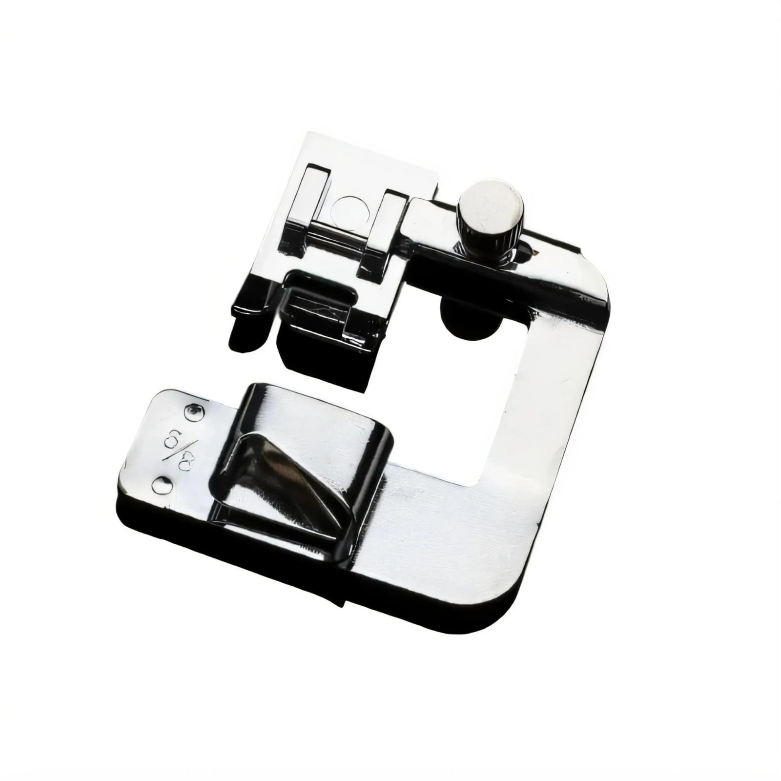 Ekoama Household Sewing Machine Hemmer Foot Metal Rolled Hemming Presser Foot Quick Installation For Fabric Tailoring Stitching