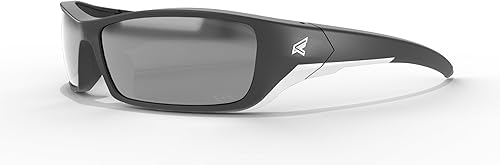 Vista 18 de Edge Eyewear TSRAP218 Reclus lentes de protección negras con lentes espejados azules de precisión, polarizados Lentes polarizadas Aqua Precision