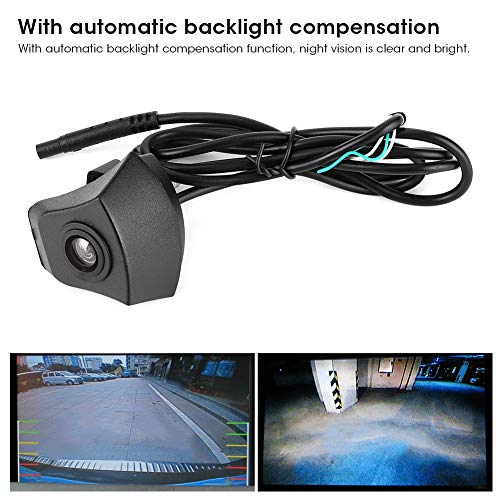 Qiilu Car Front View Camera, CCD Front View Camera Logo Embedded Waterproof Night Vision Monitor Fit for A4 A5 A6 A7 Q5 Q7 - Image 3