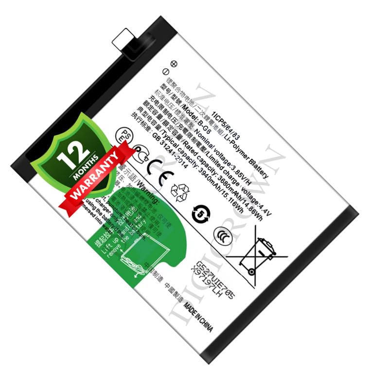 Image of Original B-G6 Battery Compatible for Vivo S1 (V1831A, V1831T) - (3940mAh) - 1 Year Warranty DF7