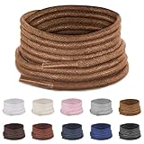 Lacets cirés : Lacets pour chaussures habillées pour hommes, d'environ 3 mm de diamètre, longueurs au choix : 70 cm, 80 cm, 90 cm, 100 cm, 110 cm, 120 cm. Veuillez mesurer la taille de vos lacets d'origine avant d'acheter.