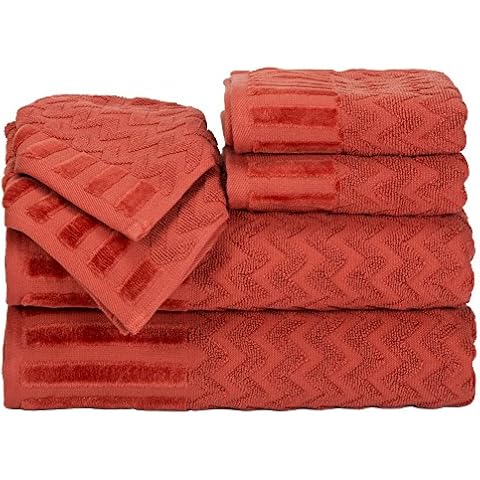 Lavish Home 6-Piece Cotton Towel Set Cover