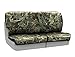 Coverking Rear 50/50 Split Bench Custom Fit Seat Cover for Select Hyundai Tiburon Models - Neosupreme Camo Real Tree (Max-1 Solid)