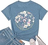 Material: Wildflowers graphic tshirt for women is made by soft and breathable premium cotton blend, will let you stay comfy all day. Suit for Women, Teen Girls, and Junior Features: Floral shirt for women, flower printed shirts for women, cute floral...