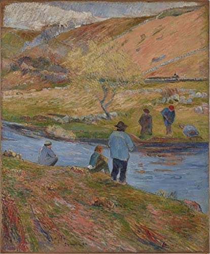 Toile murale abstraite Gauguin pour habiller un grand mur de salon
