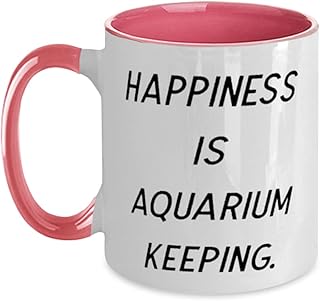 New Aquarium Keeping Two Tone 11oz Mug, Happiness is Aquarium Keeping, Present For Friends, New Gifts From