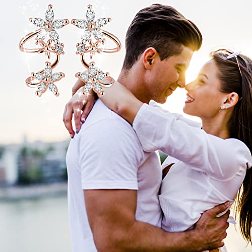 Boucles d'oreilles clips zircone pour oreilles non percées sans douleur - 3