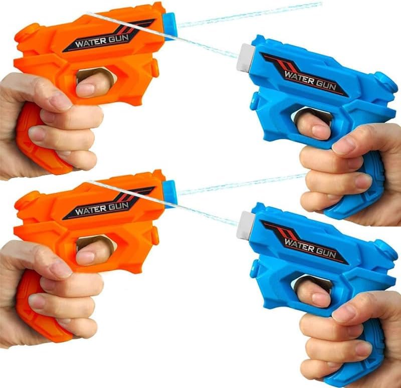 4-piece Water Gun for Children Long Range, Interactive Pet Toy, Perfect for Sports Pools, Beaches and Outdoor Water Battles