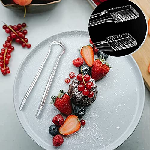 12 Pcs Plastic Ice Tongs and Scoops Mini Kitchen Tongs Utility and Kitchen Scoops Ice Shovel Scoop Ice Cube Buffet Scoop for Cocktail Whiskey Tea Party Candy Dessert Buffet by ISMARTEN - Used condition - Image 5