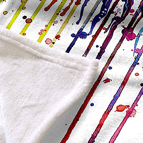 Couverture flanelle imprimé yeux peints couverture sofa 3d microfibre douce