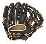 Mizuno GPS1BK-600R Pro Select Infield Baseball Gloves, 11.75', Right Hand Throw