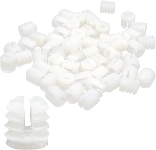 BokWin Plastic Hinge Dowel Inserts, 0.34 x 0.39 inch, 100-Pack