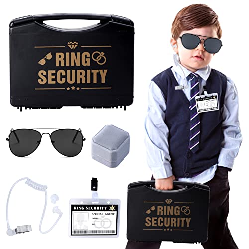 Boîte pour bague de mariage Keymall et carte d'agent cadeau porteur