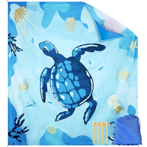masso Beach Blanket Waterproof Sandproof 10'X 9' Extra Large Beach Mat Oversize Quick Drying Durable Outdoor Beach Mat Fits Up to 10 People, Lightweight Picnic Mat for Beach Travel Camping Hiking