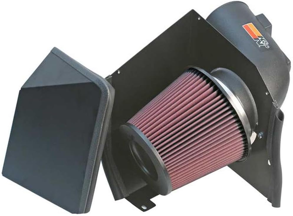 K&N Cold Air Intake System: High-Flow Air-Filter, Increase Performance & Horsepower: Compatible with 2005-2007 CHEVROLET Silverado 2500; Silverado 3500; Sierra 2500; Sierra 3500; 57-3000