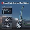iScooter Electric Scooter with Seat, 21 Miles Long Range & 15.6 Mph Top Speed, 12'' Pneumatic Tire, Height Adjustable Seat &Handlebar, Dual Suspensions Commuting Scooter with Basket #5