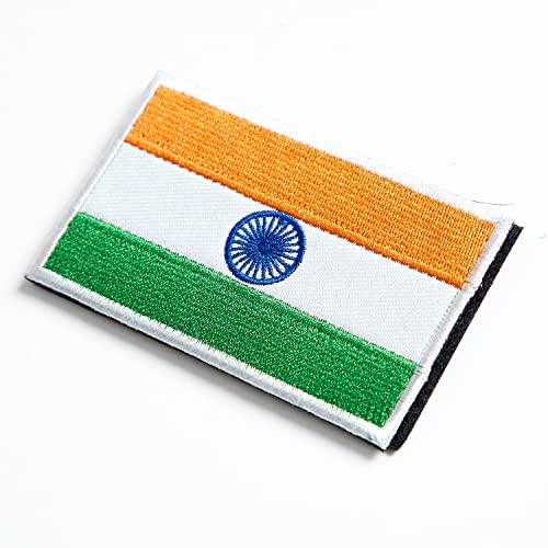 Stidsds 2 Pack India Flag Patch India Flags Embroidered Patches Indian Flags Military Tactical Patch For Clothes Hat Backpacks Pride Decorations #TOP3