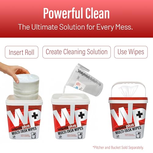 WIPESPLUS Replacement Jumbo Multi-Task Wipes, Dry Wipes with Towel Alternative, 1200 Count, White, Unscented, Multi-Surface, 6 Packs of 200 by WIPESPLUS - Used condition - Image 6