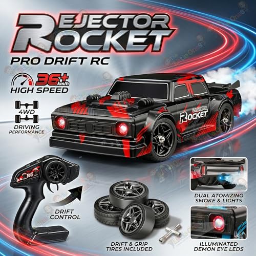 Image of The Little Ones 4x4 Rc Drifting Car - Rc Drift Cars High Speed Remote Control Drift Car 2.4GHz Remote Control Drift Stunt Off Road Cars 360 Rotation Toys for Kids & Adults Boys & Girls [DodgeX]