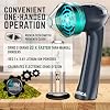 Mamba XL Electric Herb Grinder, USB Rechargeable, One-Hand Automatic Herb & Spice Grinder for Dried Herbs, Portable Kitchen Grinder, 2g, Gray