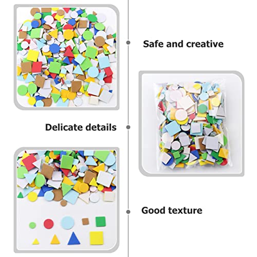 Operitacx 5 peças 1 artesanato misto crianças em forma de círculo triângulo geométrico artesanato de