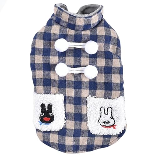 JPETTO犬服 コート ジャケット 冬服 犬用 ダウンコート 雪遊び服 ドッグウェア ベスト 中綿入り ペット パーカー 猫服 ダウンベスト 防寒 暖かい ペット服 小型犬 中型犬 子犬 散歩用25-H23056WネイビーM